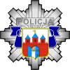 Gwiazda policji z herbem miasta