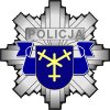 Gwiazda policji z herbem miasta